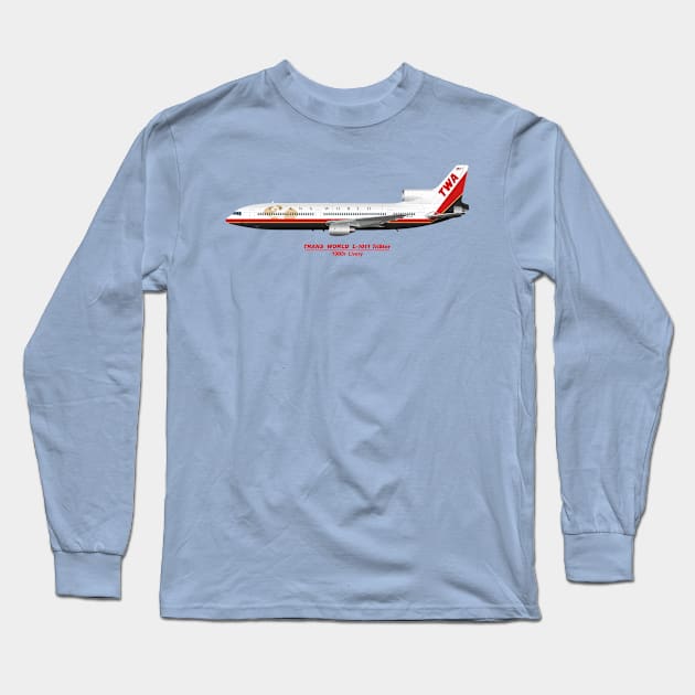 1990s TWA Tristar Long Sleeve T-Shirt by SteveHClark